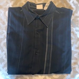 Stamp 10 Men’s large black dress shirt